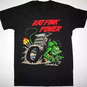Ed Roth Rat Fink Power Short Sleeve Black Shirt